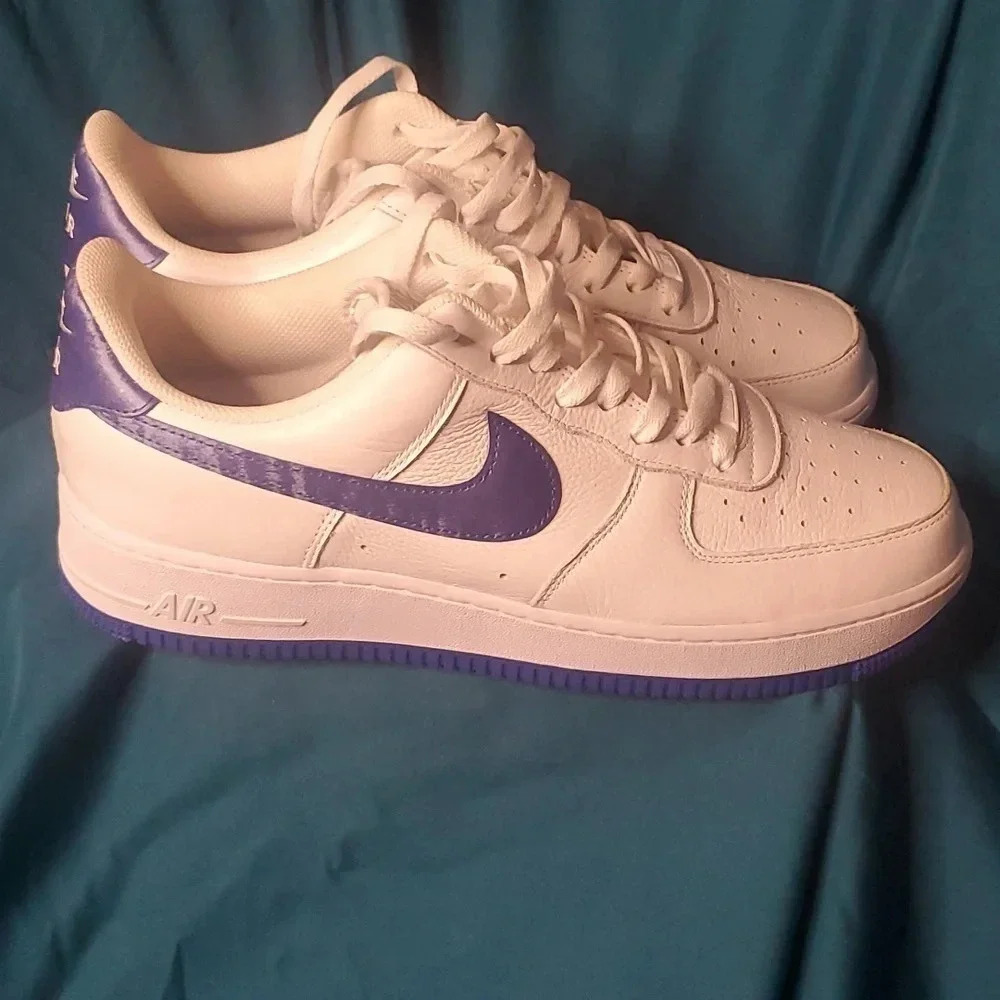 NIKE AF1 Customize by You Satin Blue Size 11 New